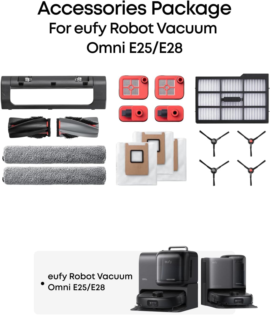 eufy Accessories Package(Compatible with eufy E28 and E25)