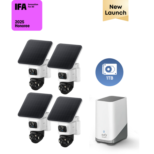 eufyCam S4 4-Cam Kit + 1 TB Hard Drive