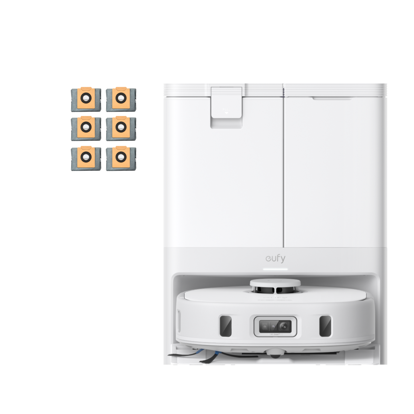 eufy X10 Pro Omni White + Dust Bags（6-Pack）