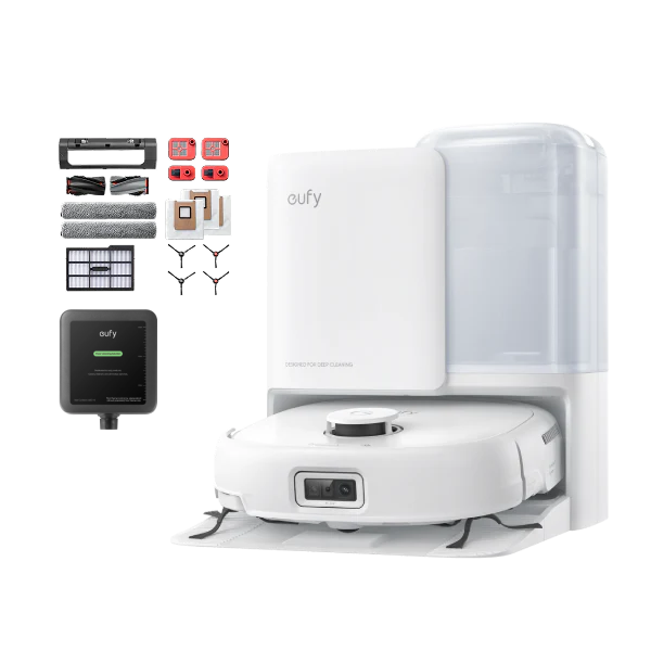 eufy Robot Vacuum Omni E25 White + Accessories Package + Cleaning Solution*1