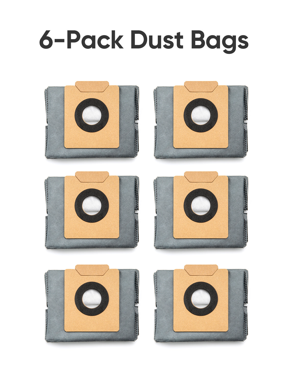 6-Pack Large Capacity Anti-Bacterial and Deodorizing Dust Bags